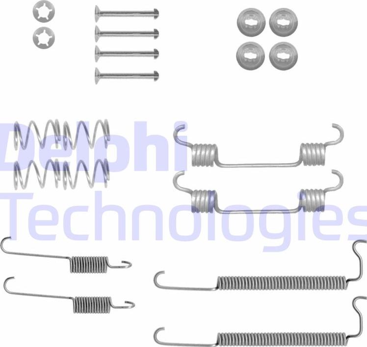 Delphi LY1435 - Комплектуючі, барабанний гальмівний механізм autozip.com.ua