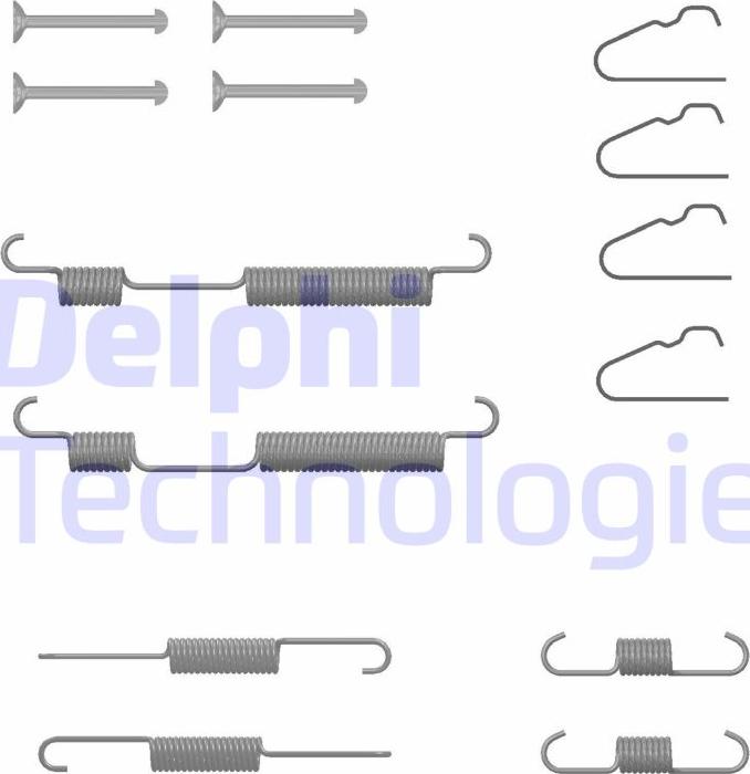 Delphi LY1438 - Комплектуючі, барабанний гальмівний механізм autozip.com.ua