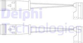 Delphi LZ0185 - Сигналізатор, знос гальмівних колодок autozip.com.ua