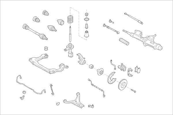 Delphi OE-AUDI-000001410-F - Підвіска колеса autozip.com.ua