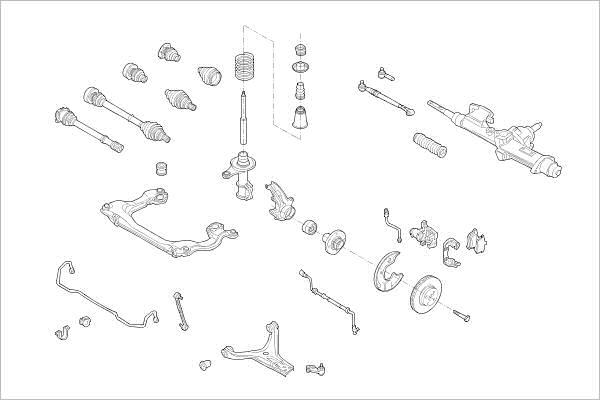 Delphi OE-AUDI-000001396-F - Підвіска колеса autozip.com.ua