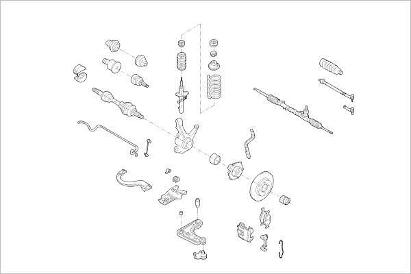 Delphi OE-FORD-000001084-F - Підвіска колеса autozip.com.ua