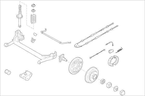 Delphi OE-FORD-000001084-R - Підвіска колеса autozip.com.ua