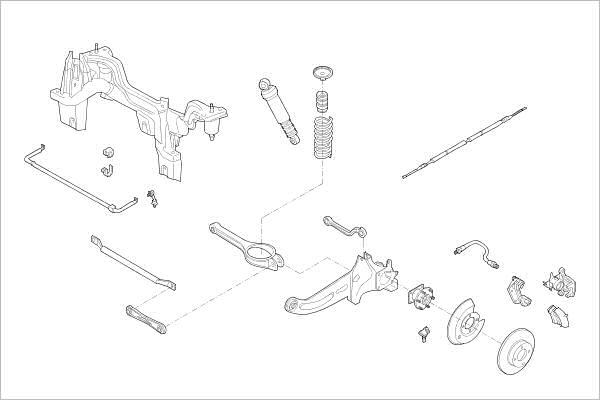 Delphi OE-FORD-000017613-R - Підвіска колеса autozip.com.ua