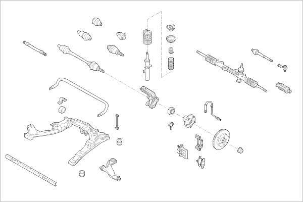 Delphi OE-FORD-000017613-F - Підвіска колеса autozip.com.ua