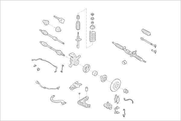 Delphi OE-FORD-000017305-F - Підвіска колеса autozip.com.ua