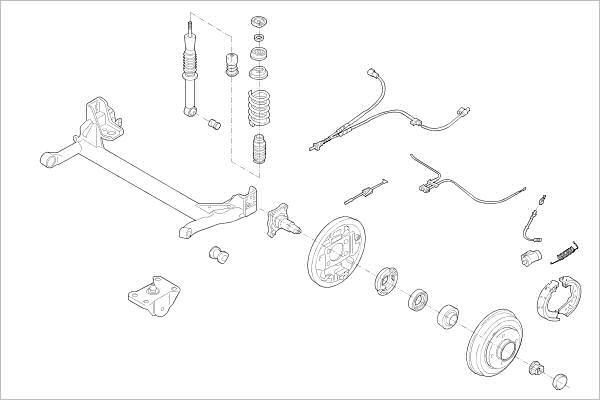 Delphi OE-FORD-000017305-R - Підвіска колеса autozip.com.ua