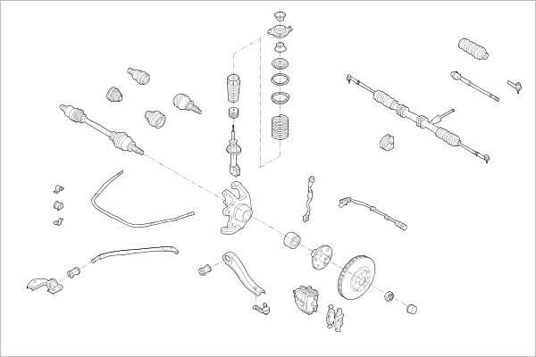 Delphi OE-OPEL-000004077-F - Підвіска колеса autozip.com.ua