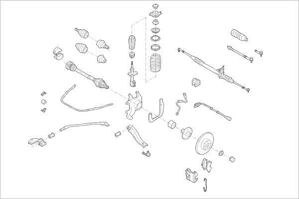 Delphi OE-OPEL-000001842-F - Підвіска колеса autozip.com.ua