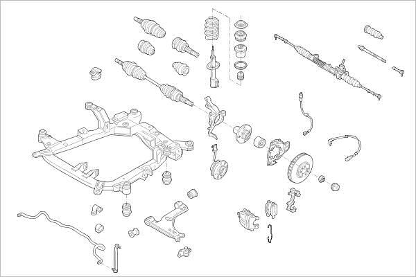 Delphi OE-OPEL-000014684-F - Підвіска колеса autozip.com.ua