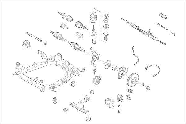 Delphi OE-OPEL-000016974-F - Підвіска колеса autozip.com.ua