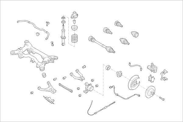 Delphi OE-VW-000005728-R - Підвіска колеса autozip.com.ua