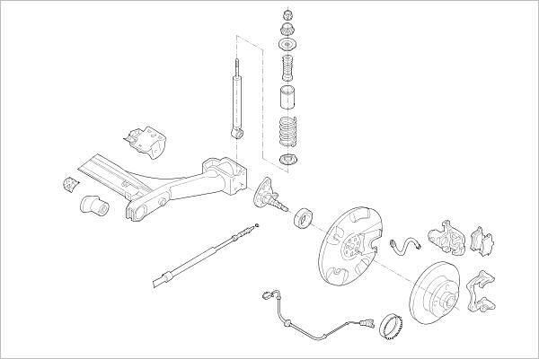 Delphi OE-VW-000010054-R - Підвіска колеса autozip.com.ua