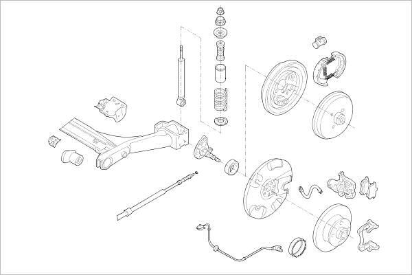 Delphi OE-VW-000001905-R - Підвіска колеса autozip.com.ua
