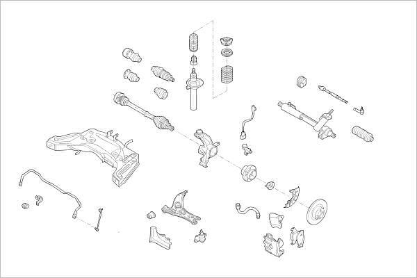 Delphi OE-VW-000018599-F - Підвіска колеса autozip.com.ua
