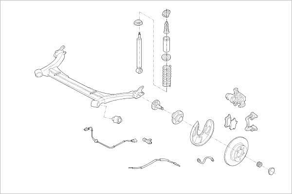 Delphi OE-VW-000019698-R - Підвіска колеса autozip.com.ua
