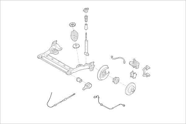 Delphi OE-VW-000016308-R - Підвіска колеса autozip.com.ua