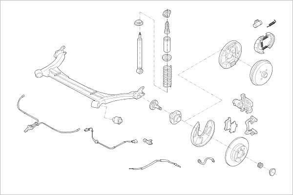 Delphi OE-VW-000018599-R - Підвіска колеса autozip.com.ua