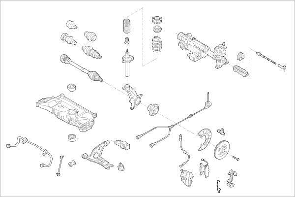 Delphi OE-VW-000018386-F - Підвіска колеса autozip.com.ua