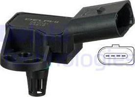Delphi PS10161 - Датчик, тиск у впускний трубі autozip.com.ua