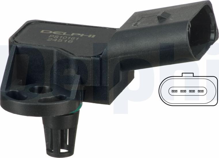 Delphi PS10161 - Датчик, тиск у впускний трубі autozip.com.ua