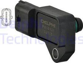 Delphi PS10121 - Датчик, тиск у впускний трубі autozip.com.ua