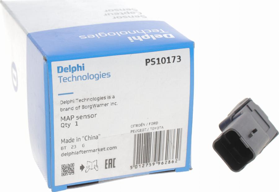 Delphi PS10173 - Датчик, тиск у впускний трубі autozip.com.ua