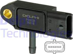 Delphi PS10228 - Датчик, тиск у впускний трубі autozip.com.ua