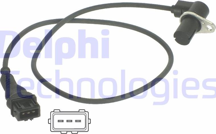 Delphi SS10893 - Датчик імпульсів, колінчастий вал autozip.com.ua