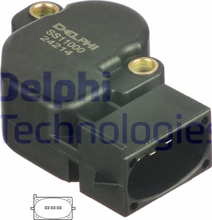 Delphi SS11000-12B1 - Датчик, положення дросельної заслінки autozip.com.ua