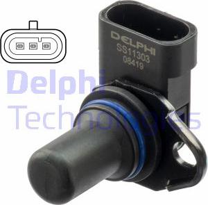Delphi SS11303 - Датчик, положення розподільного валу autozip.com.ua