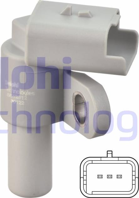 Delphi SS12312-12B1 - Датчик, положення розподільного валу autozip.com.ua