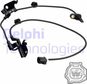 Delphi SS20466 - Датчик ABS, частота обертання колеса autozip.com.ua