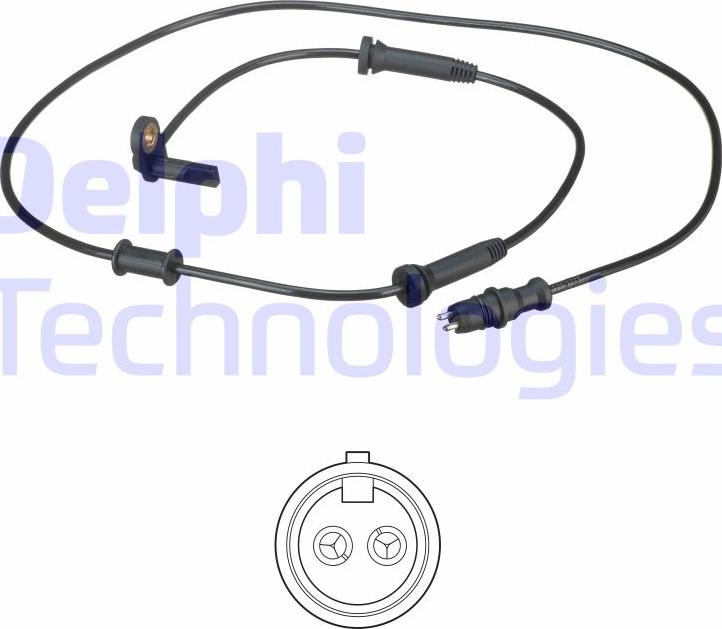 Delphi SS20479 - Датчик ABS, частота обертання колеса autozip.com.ua
