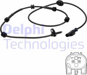 Delphi SS20638 - Датчик ABS, частота обертання колеса autozip.com.ua