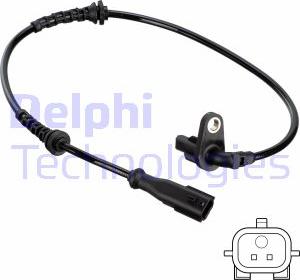 Delphi SS20812 - Датчик ABS, частота обертання колеса autozip.com.ua