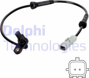 Delphi SS20758 - Датчик ABS, частота обертання колеса autozip.com.ua