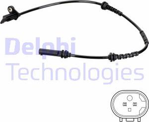 Delphi SS20762 - Датчик ABS, частота обертання колеса autozip.com.ua