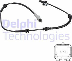 Delphi SS20780 - Датчик ABS, частота обертання колеса autozip.com.ua