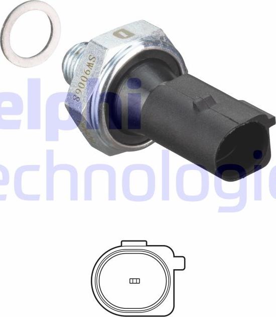 Delphi SW90068 - Датчик, тиск масла autozip.com.ua
