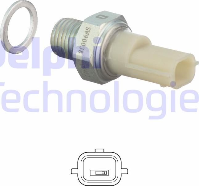 Delphi SW90038 - Датчик, тиск масла autozip.com.ua