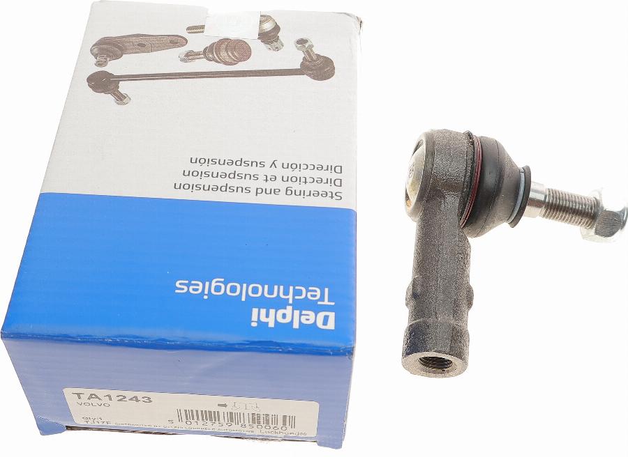 Delphi TA1243 - Наконечник рульової тяги, кульовий шарнір autozip.com.ua