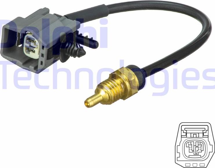 Delphi TS10492 - Датчик, температура охолоджуючої рідини autozip.com.ua