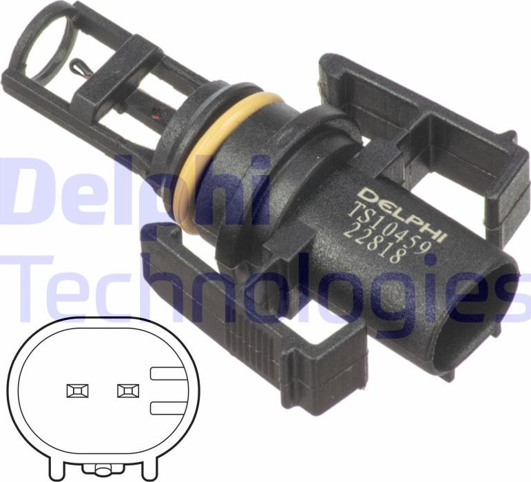 Delphi TS10459 - Датчик, температура впускається autozip.com.ua
