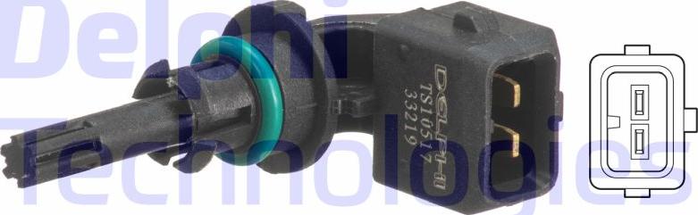 Delphi TS10517 - Датчик, температура впускається autozip.com.ua