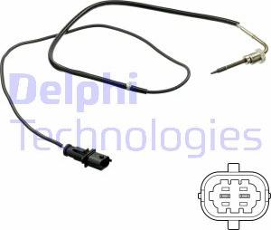 Delphi TS30190 - Датчик, температура вихлопних газів autozip.com.ua