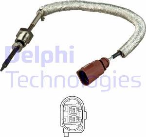 Delphi TS30145 - Датчик, температура вихлопних газів autozip.com.ua