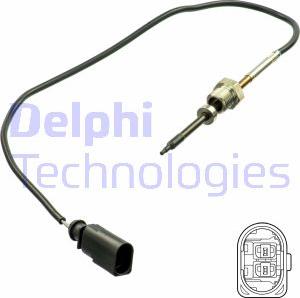 Delphi TS30165 - Датчик, температура вихлопних газів autozip.com.ua