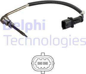 Delphi TS30186 - Датчик, температура вихлопних газів autozip.com.ua