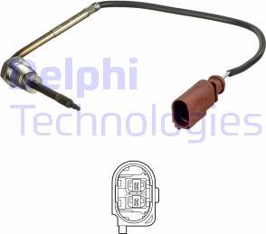 Delphi TS30180 - Датчик, температура вихлопних газів autozip.com.ua